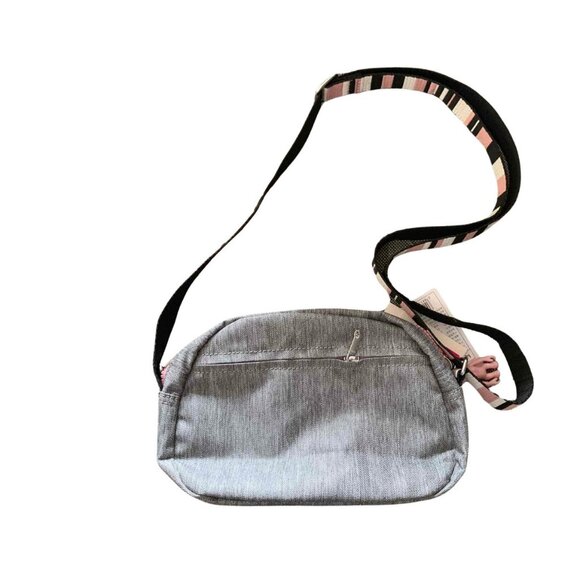 reduced vintage Kipling stemla brand new crossbody bag grey pink - Picture 2 of 9